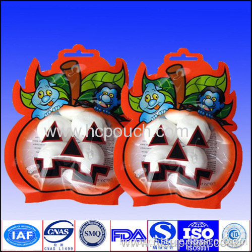 Foil Vivid Printing Colorful Christmas Day Shape Pouch For Candy